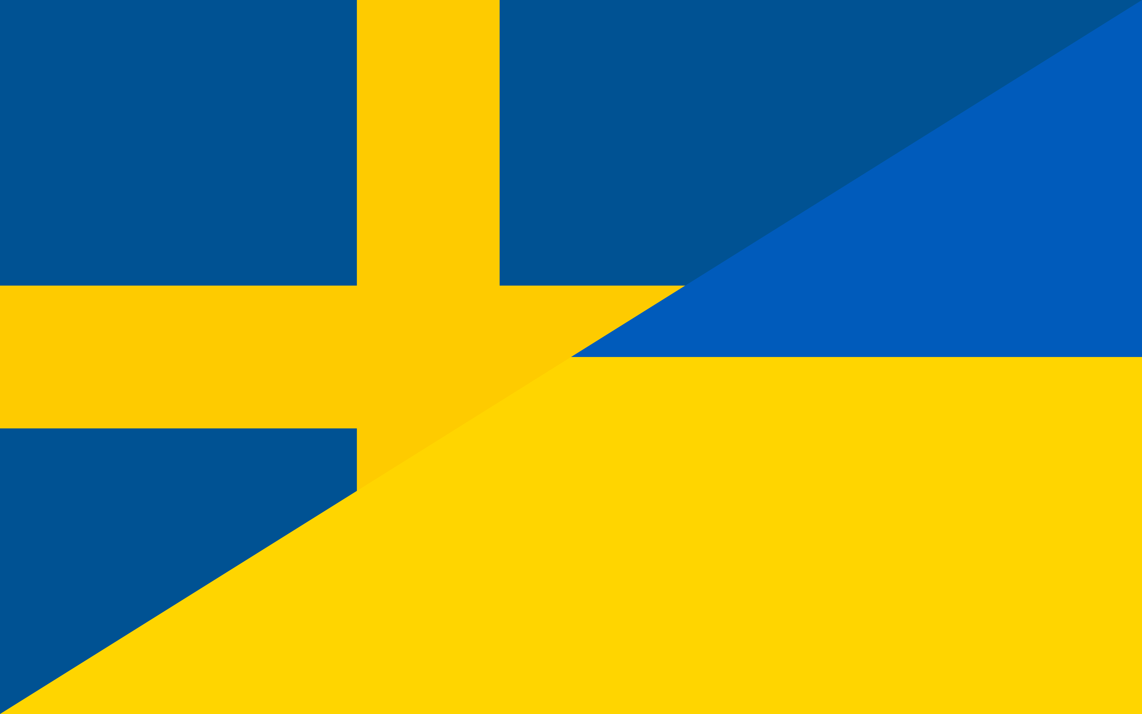 Svenska och Ukrainska flaggan